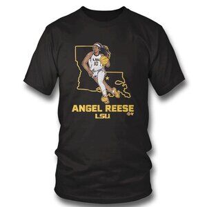 LSU Angel Reese State Star Basketball NCAA Fan Gift Graphic Sports Shirt 24